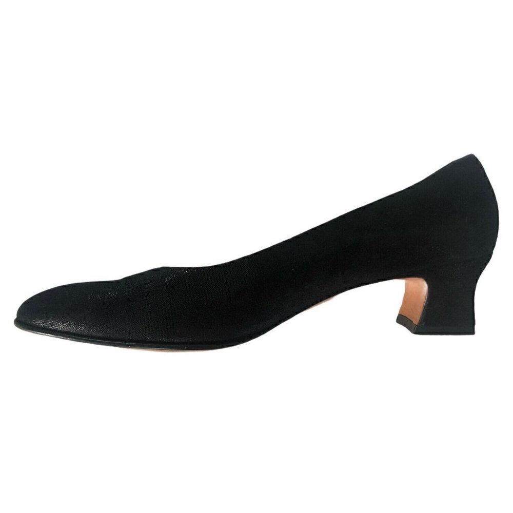 Salvatore Ferragamo Black Sparkle 2" Heels 6.5 AAA - Picture 9 of 12